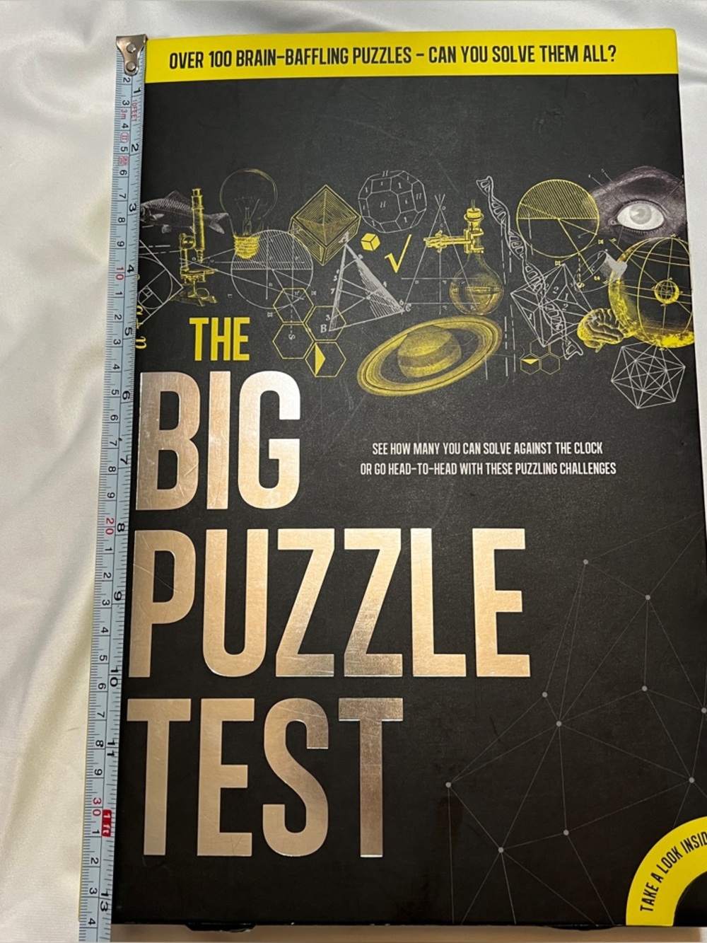 The Big Puzzle Test 100+ Brain Teasers Activity Book Kids Family